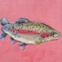 Color Block 36 - Rainbow Trout by Annai Smith