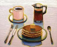 Pancake Breakfast Framed by Wayne Thiebaud