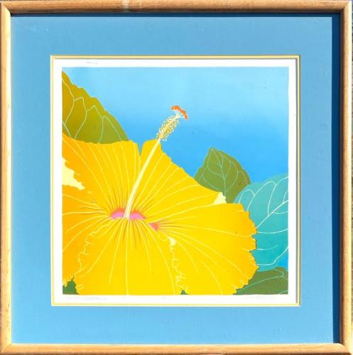 Janet Holoday - Yellow Hibiscus (RHs039) by Resale Gallery
