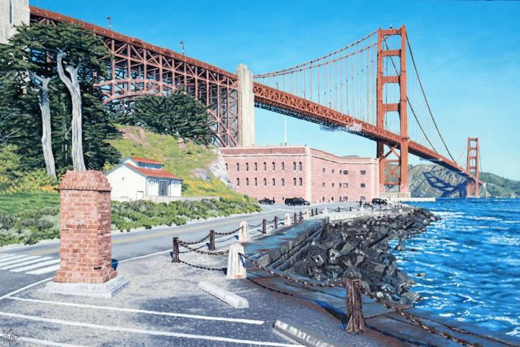 Fort Point And The Golden Gate by Tyler Abshier