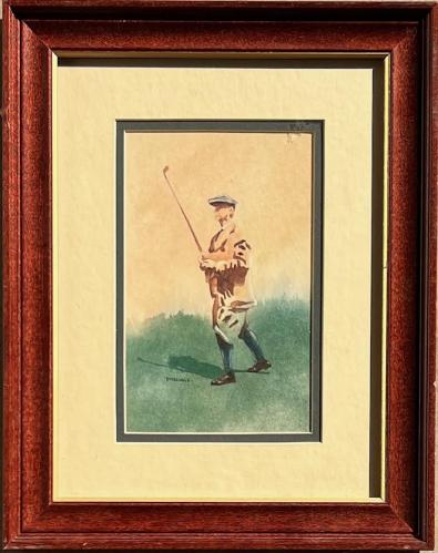 P. Nichols - Unknown title (Golfer)   (RHs049) by Resale Gallery
