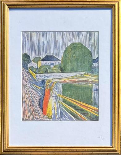 Edvard Munch - Girls On A Quay   (KLe40) by Shari Lyon