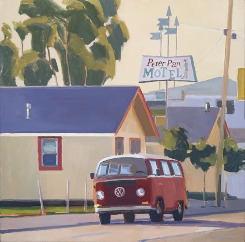 VW Van In Santa Cruz by Katherine McGuire