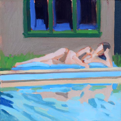 Summer At The Pool by Katherine McGuire