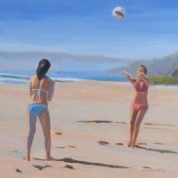 Beach Volleyball, Santa Cruz by Katherine McGuire