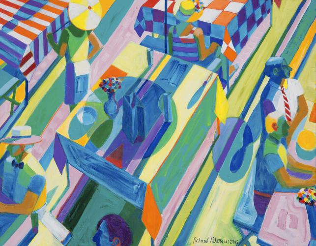 Looking Down On A Picnic, 2016 by Roland Petersen