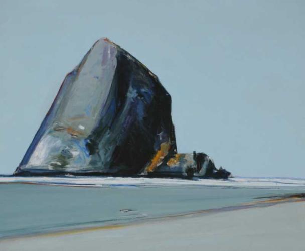 Morro Rock, 2013 by Gregory Kondos
