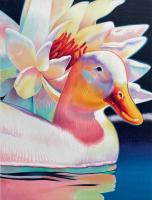 Duck And Waterlily  50/195 by Gary Pruner