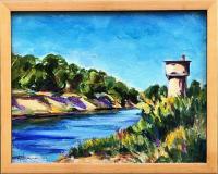 American River At Ancil Hoffman Park  2002  (LR1) by Mike Helman