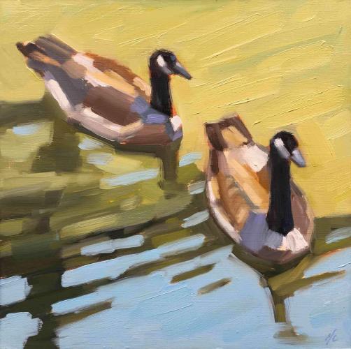 Canada Geese by Michael Chamberlain