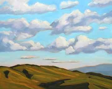 Clouds Over California Hills, 2017 by Michael Chamberlain