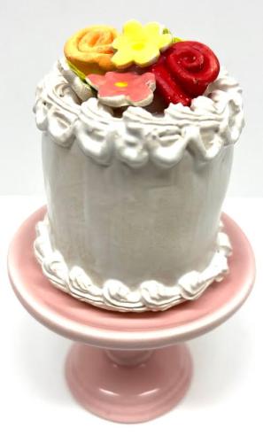 Ceramic Mini Cake, Pedestaled   MCP04 by Gregory Kondos