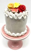 Ceramic Mini Cake, Pedestaled   MCP04 by Jeff Nebeker