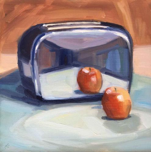 Toaster With Apple by Michael Chamberlain