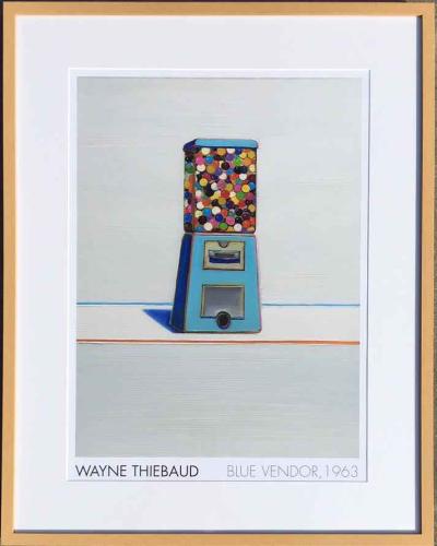 Blue Vendor   (T010) by Wayne Thiebaud