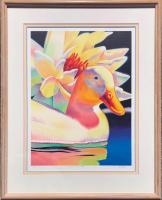 Duck And Waterlily  H/C   (DSW06) by Gary Pruner