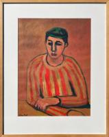 A Boy In Striped Sweater  1989   (MKn01) by Alan Post