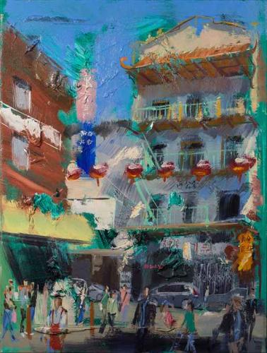 Waverly And Washington Streets, SF Chinatown by Andrew Walker Patterson