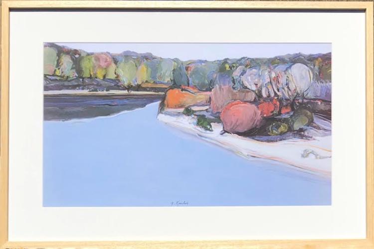 American River (signed) by Gregory Kondos