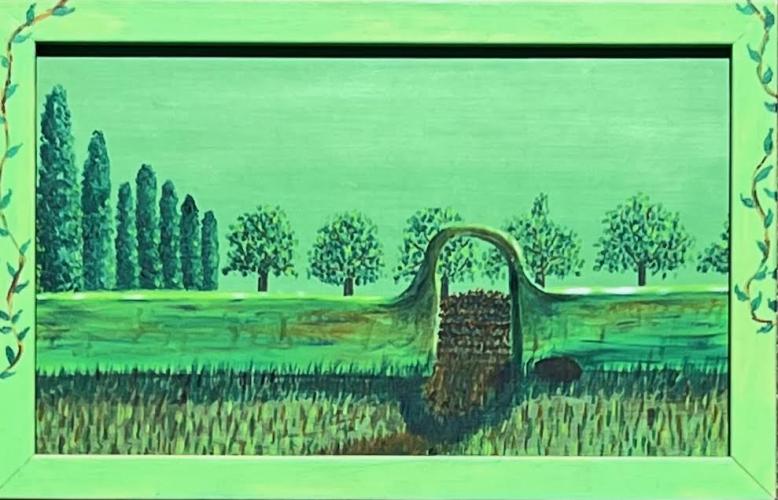 David Messick - Arched Wall Near Orvieto  1994   (JUr04) by Resale Gallery