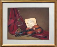 Unknown title  (Violin Still Life)   (AB19) by Marbo Barnard