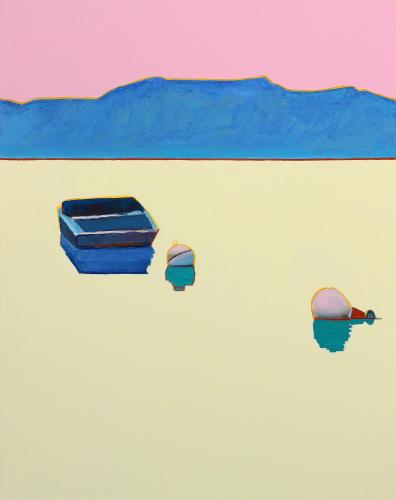 Boat With Two Floats, Lake Tahoe, 2021 by Timothy Mulligan