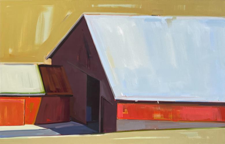 Barn On Gold by Samantha Buller