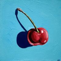 Cherry On Blue by James Mertke