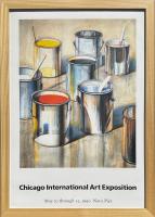 Paint Cans (Signed)  1990   (MVc22) by Wayne Thiebaud