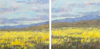 Wild Mustard Bloom (Diptych) by Kathy O'Leary