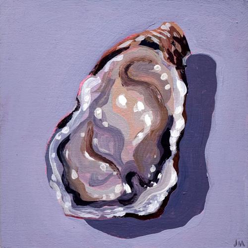 Oyster On Purple by James Mertke