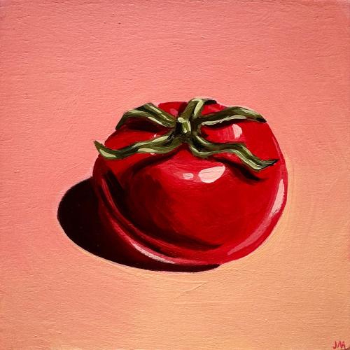 Tomato On Orange by James Mertke