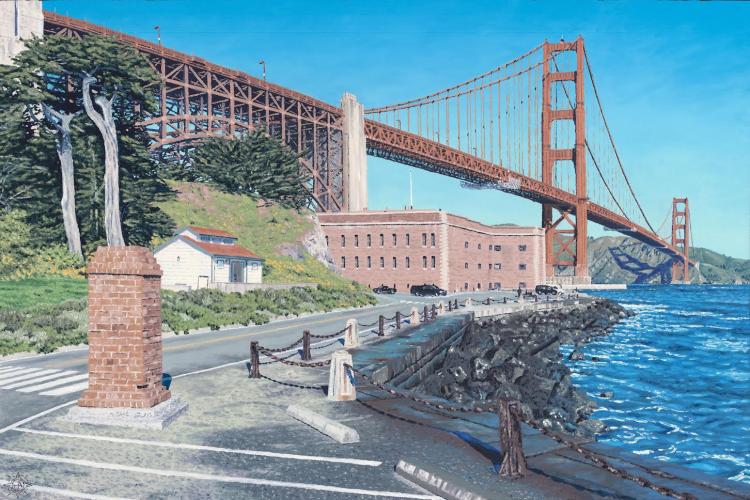 Fort Point, And The Golden Gate Bridge   LC by Tyler Abshier