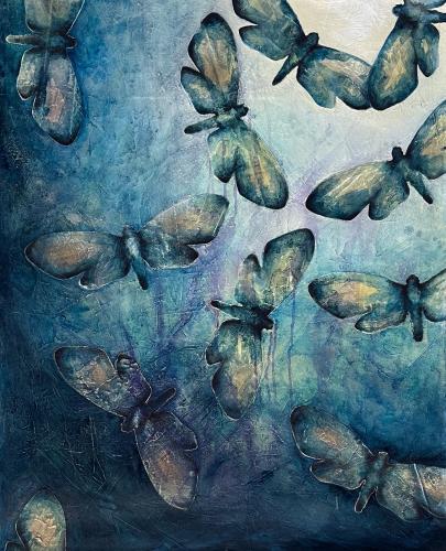 Unknown Artist - Unknown Title (Butterflies) (RBr38) by Resale Gallery