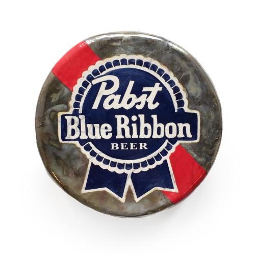 Pabst Blue Ribbon Bottle Cap by Karen Shapiro