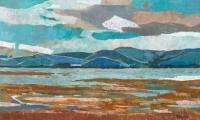 Tomales Bay, Blue & Orange by Liana Steinmetz