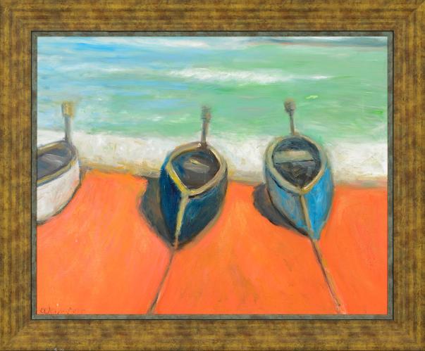 Spanish Fishing Boats  (W13) by Alan Post
