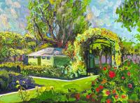 Rose Garden In Spring by Keith Bachmann
