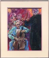 Albert Muller - The Cellist  (AB05) by Resale Gallery