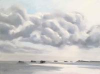 Clouds Over Container Ships by Michael Chamberlain