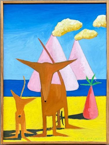 Rod Larson-Swenson - Bob At The Beach  1995   (CAd07) by Resale Gallery